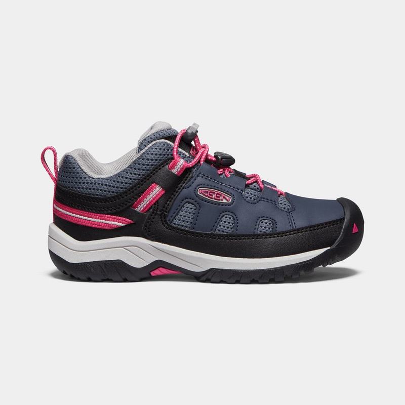 Keen Targhee Kids Hiking Shoes Navy/Black Stockists NZ (9674-QPRIG)